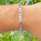 Pulseira Masculina 3x1, Folheada a Rhodium Branco