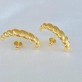 Brinco Ear Hook Caracol Folheado a Ouro 18K - Foto 1