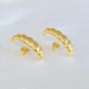 Brinco Ear Hook Caracol Folheado a Ouro 18K - Foto 2