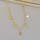 Choker Estrelinha com Zircônias, Folheada a Ouro 18K - Foto 1